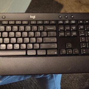 Logitech Dark Gray Wireless Keyboard